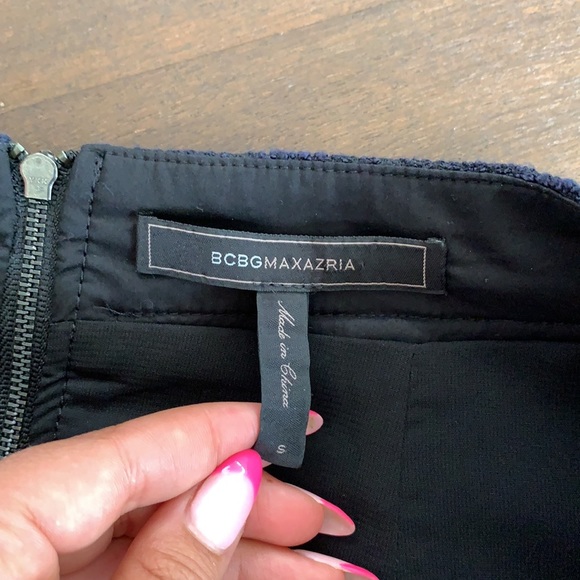 NEVER WORN BGBGMAXAZRIA navy blue skirt - S - Picture 3 of 3